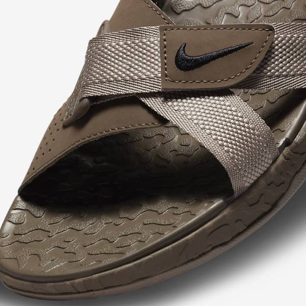 Nike ACG Air Deschutz Men's Sandals Khaki / Black | NK605QSI