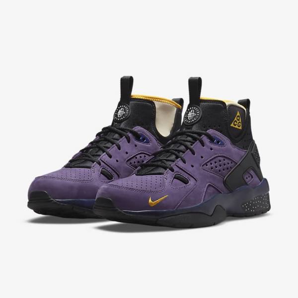 Nike ACG Air Mowabb Men's Sneakers Purple / Blue / Black / Gold | NK145QRO