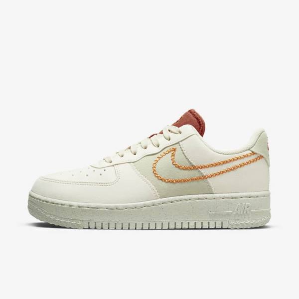 Nike Air Force 1 07 Low Women\'s Sneakers Olive / Yellow | NK185MQJ