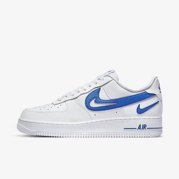 Nike Air Force 1 07 Men\'s Sneakers White / Royal | NK739SNQ