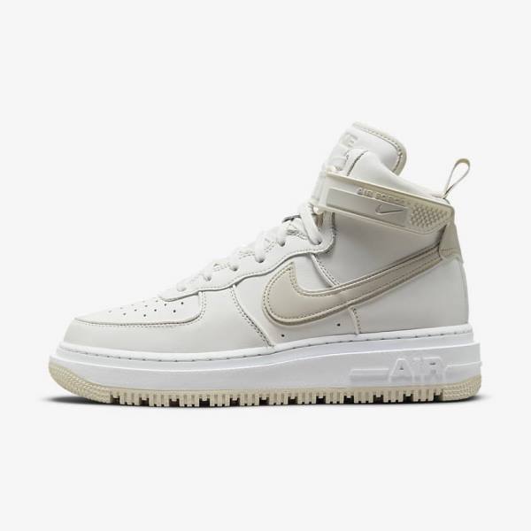 Nike Air Force 1 Boot Men\'s Sneakers White / Light Beige | NK890AEC