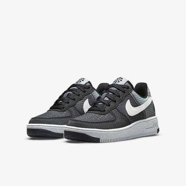 Nike Air Force 1 Crater Older Kids' Sneakers Black / White | NK420ONR