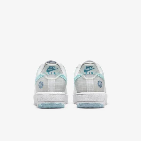 Nike Air Force 1 Crater Older Kids' Sneakers White / Blue | NK841GRM