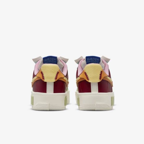 Nike Air Force 1 Fontanka Women's Sneakers Burgundy / Gold | NK385VNO