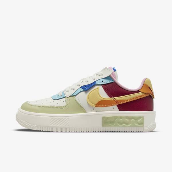 Nike Air Force 1 Fontanka Women\'s Sneakers Burgundy / Gold | NK385VNO