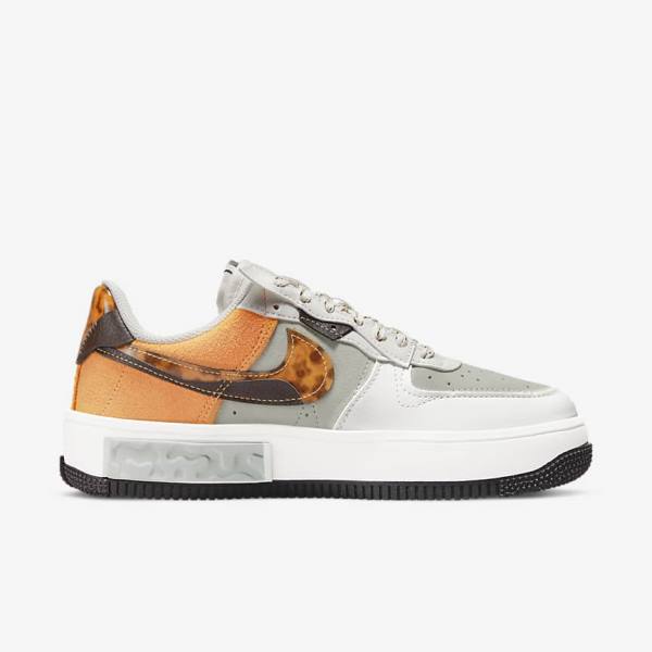 Nike Air Force 1 Fontanka Women's Sneakers Brown / Light Beige / Yellow | NK502QNS