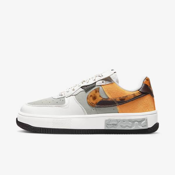 Nike Air Force 1 Fontanka Women\'s Sneakers Brown / Light Beige / Yellow | NK502QNS