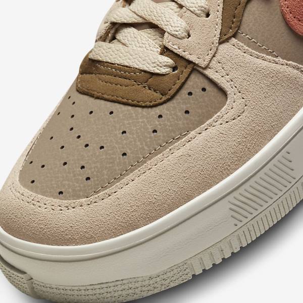 Nike Air Force 1 Fontanka Women's Sneakers Burgundy / Khaki | NK540SDH