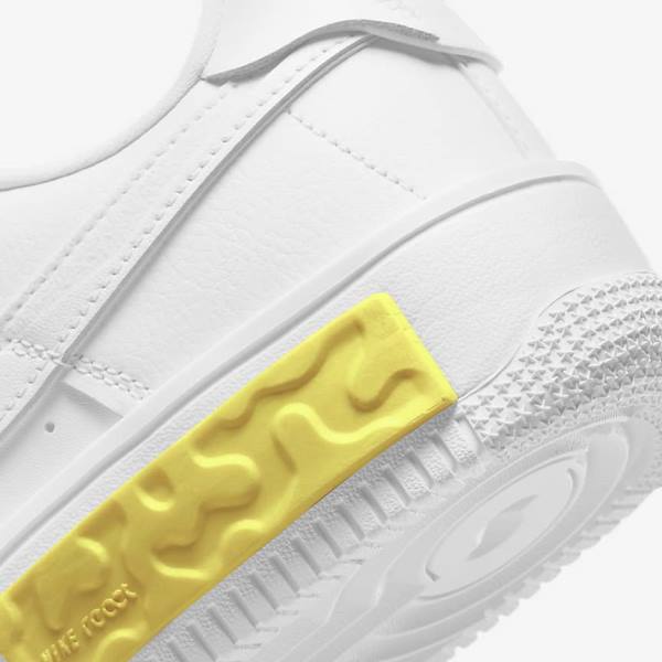 Nike Air Force 1 Fontanka Women's Sneakers White / Yellow / White | NK850RVJ