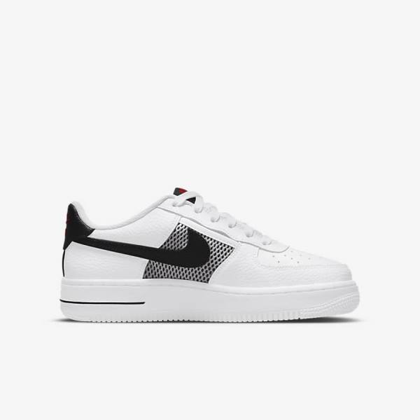 Nike Air Force 1 LV8 Older Kids' Sneakers White / Red / White / Black | NK241UVW