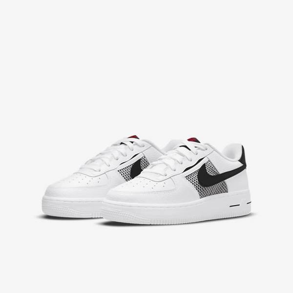 Nike Air Force 1 LV8 Older Kids' Sneakers White / Red / White / Black | NK241UVW