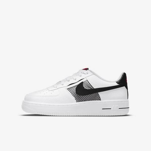 Nike Air Force 1 LV8 Older Kids\' Sneakers White / Red / White / Black | NK241UVW