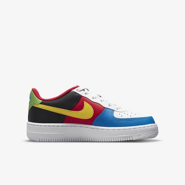 Nike Air Force 1 LV8 Older Kids' Sneakers White / Red / Royal / Gold | NK431KXZ