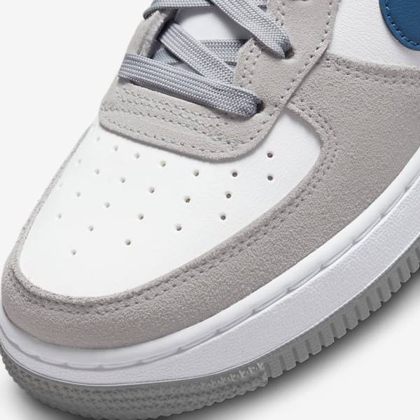 Nike Air Force 1 LV8 Older Kids' Sneakers Light Grey / White / Light Grey | NK847BGI