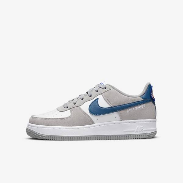 Nike Air Force 1 LV8 Older Kids\' Sneakers Light Grey / White / Light Grey | NK847BGI