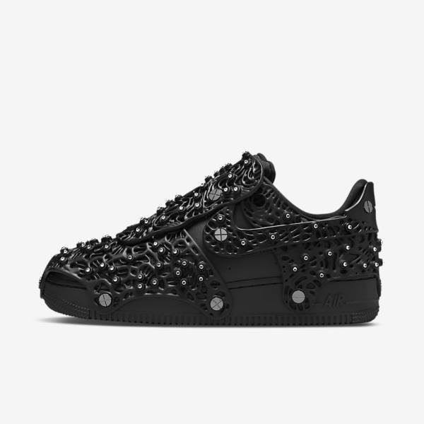 Nike Air Force 1 LXX x Swarovski Women\'s Sneakers Black / Metal Silver / Black | NK731SYW