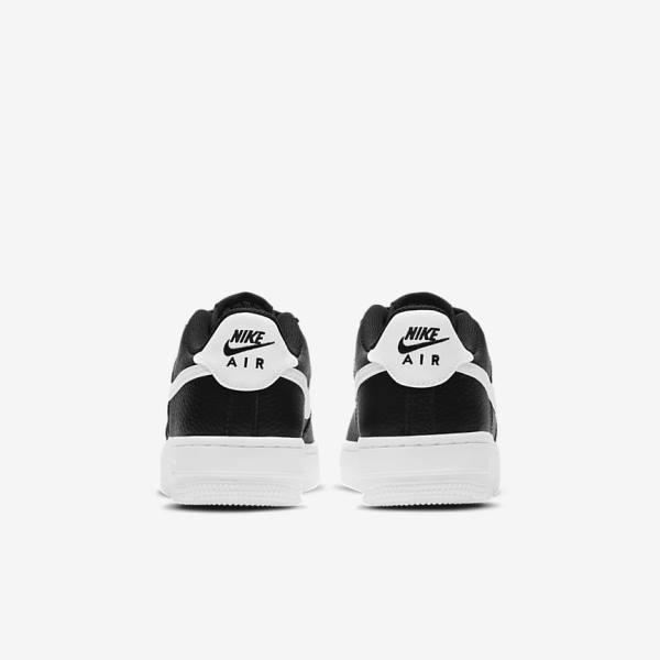 Nike Air Force 1 Older Kids' Sneakers Black / White | NK270MBD