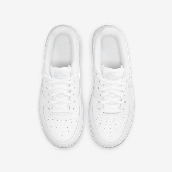 Nike Air Force 1 Older Kids' Sneakers White | NK297GJS