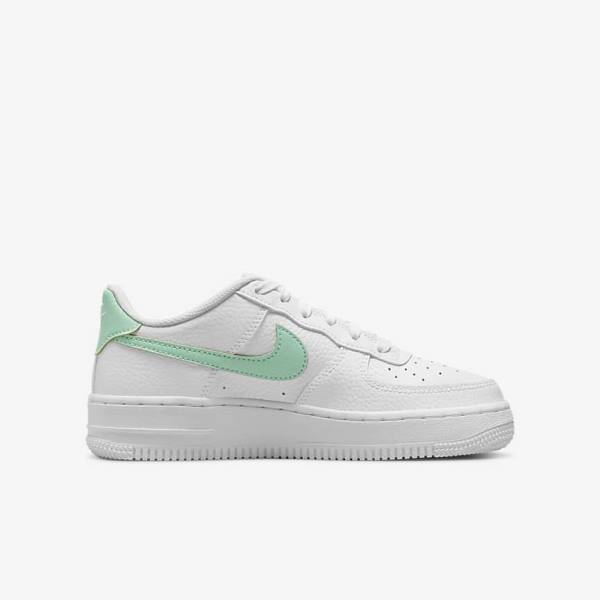 Nike Air Force 1 Older Kids' Sneakers White / Mint | NK635DSP