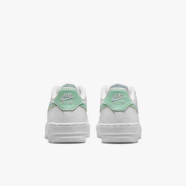 Nike Air Force 1 Older Kids' Sneakers White / Mint | NK635DSP