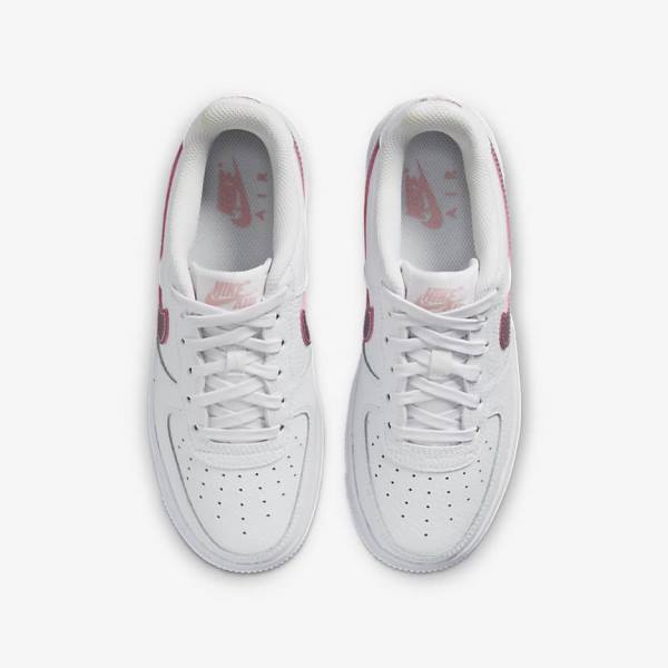 Nike Air Force 1 Older Kids' Sneakers White / Pink | NK735BLJ