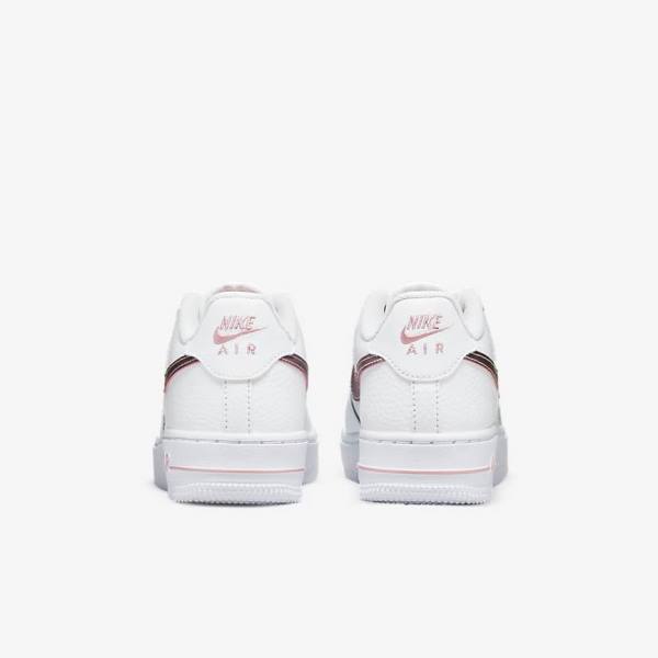 Nike Air Force 1 Older Kids' Sneakers White / Pink | NK735BLJ