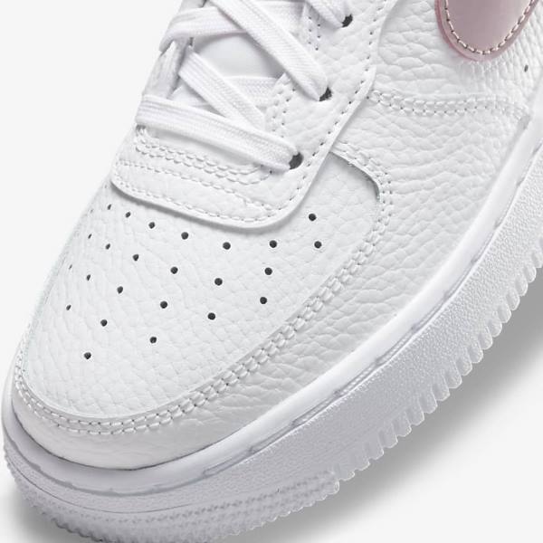 Nike Air Force 1 Older Kids' Sneakers White / Pink | NK735BLJ