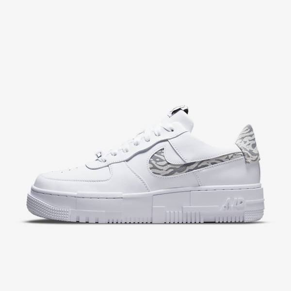 Nike Air Force 1 Pixel SE Women\'s Sneakers White / Grey / White | NK387HTD