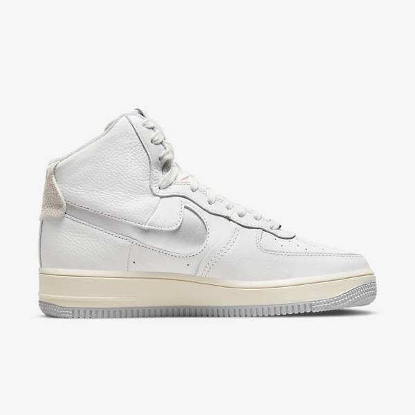 Nike Air Force 1 Sculpt Women's Sneakers White / Silver | NK089QIR