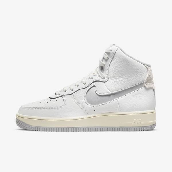 Nike Air Force 1 Sculpt Women\'s Sneakers White / Silver | NK089QIR