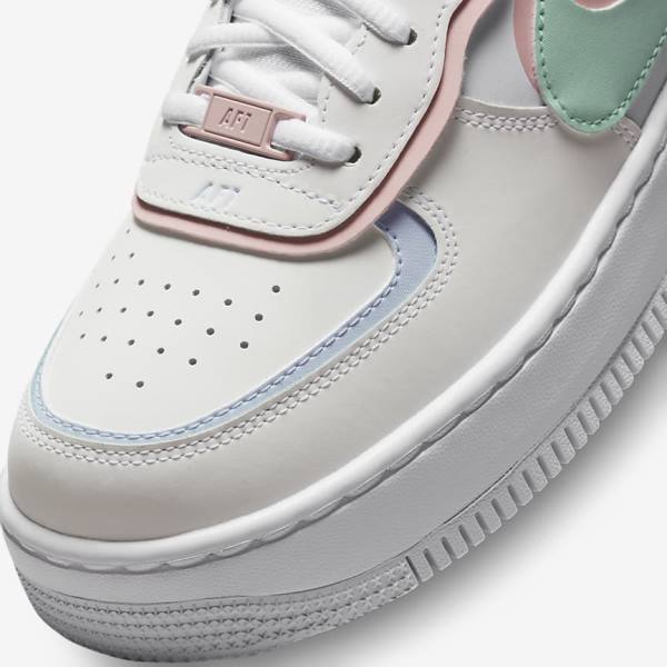 Nike Air Force 1 Shadow Women's Sneakers White / Mint / Grey | NK402PWX