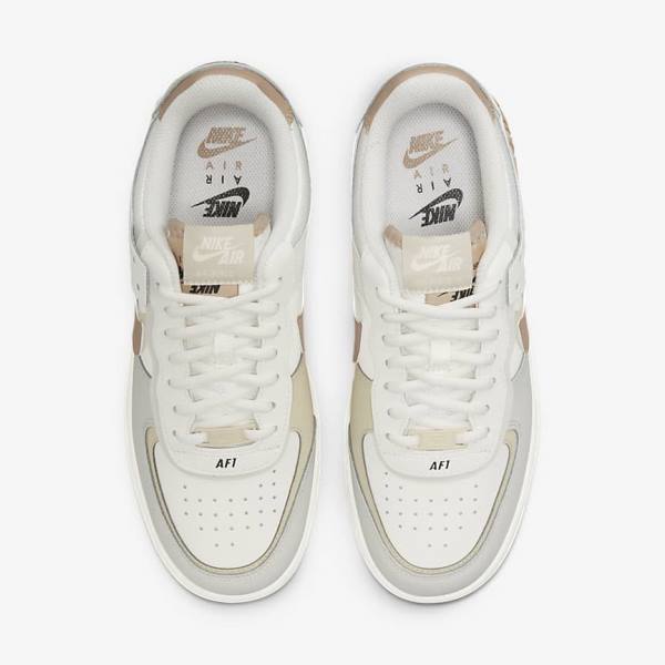 Nike Air Force 1 Shadow Women's Sneakers Khaki / Light Beige | NK648DKY