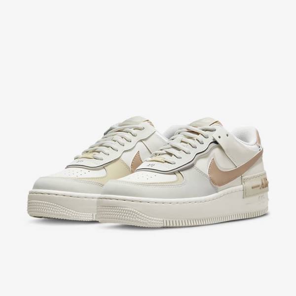 Nike Air Force 1 Shadow Women's Sneakers Khaki / Light Beige | NK648DKY