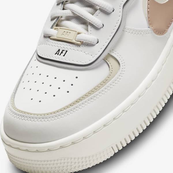 Nike Air Force 1 Shadow Women's Sneakers Khaki / Light Beige | NK648DKY