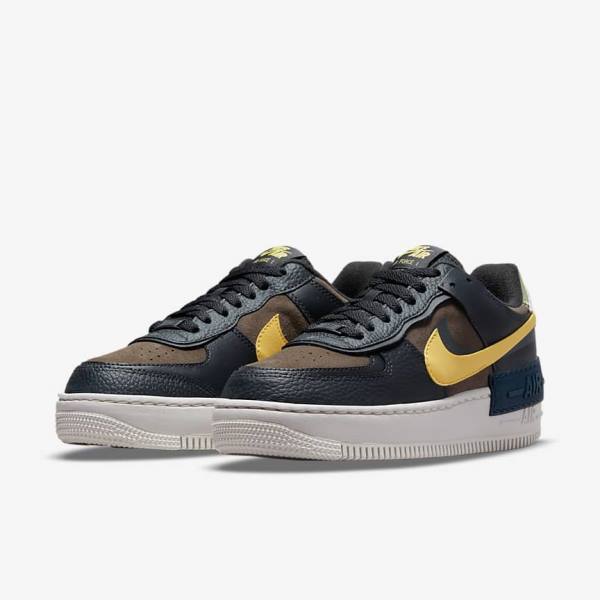 Nike Air Force 1 Shadow Women's Sneakers Green / White / Gold | NK729RUH