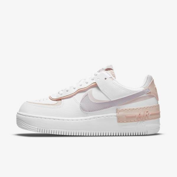 Nike Air Force 1 Shadow Women\'s Sneakers White / Pink / Rose / Grey | NK876IGU