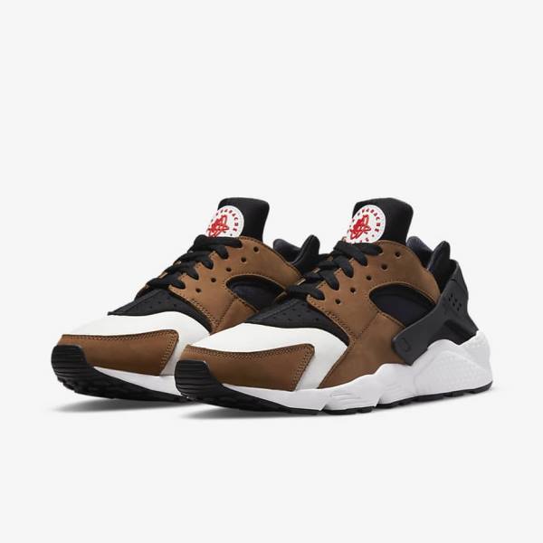 Nike Air Huarache LE Men's Sneakers Black / White / Red | NK192HFC