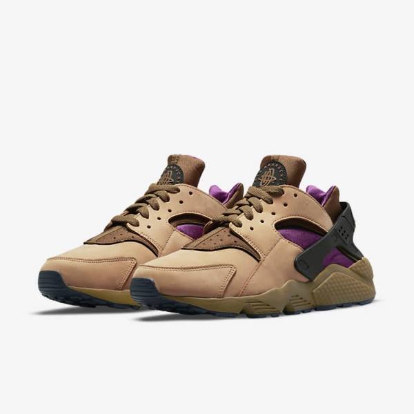 Nike Air Huarache LE Men's Sneakers Black / Brown | NK547QRC