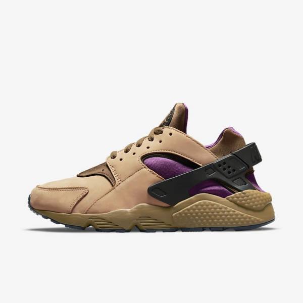 Nike Air Huarache LE Men\'s Sneakers Black / Brown | NK547QRC