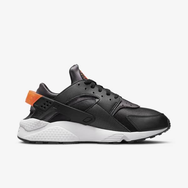 Nike Air Huarache Men's Sneakers Black / Orange / Grey / White | NK604WID