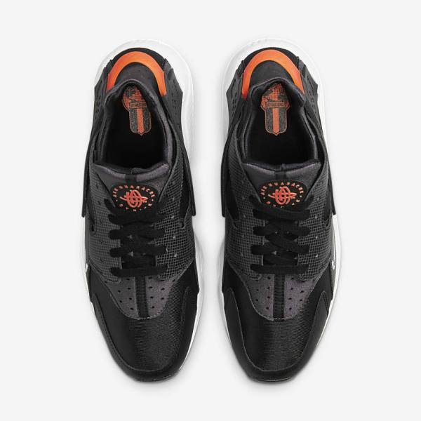 Nike Air Huarache Men's Sneakers Black / Orange / Grey / White | NK604WID