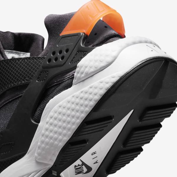 Nike Air Huarache Men's Sneakers Black / Orange / Grey / White | NK604WID