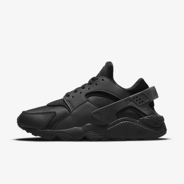 Nike Air Huarache Men\'s Sneakers Black / Dark Grey | NK617DNU