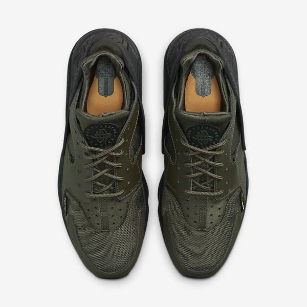 Nike Air Huarache Men's Sneakers Khaki / Black / Gold / Khaki | NK835USY