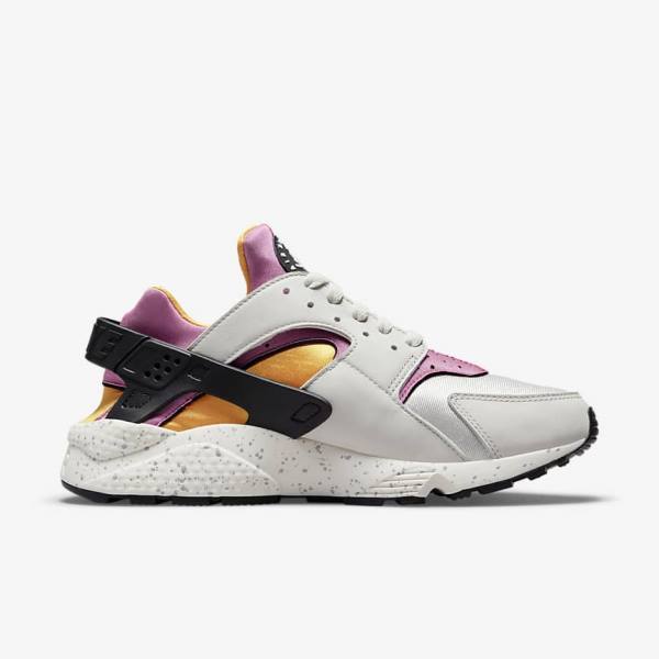 Nike Air Huarache Men's Sneakers Light Beige / Gold / Black / Pink | NK516BHV