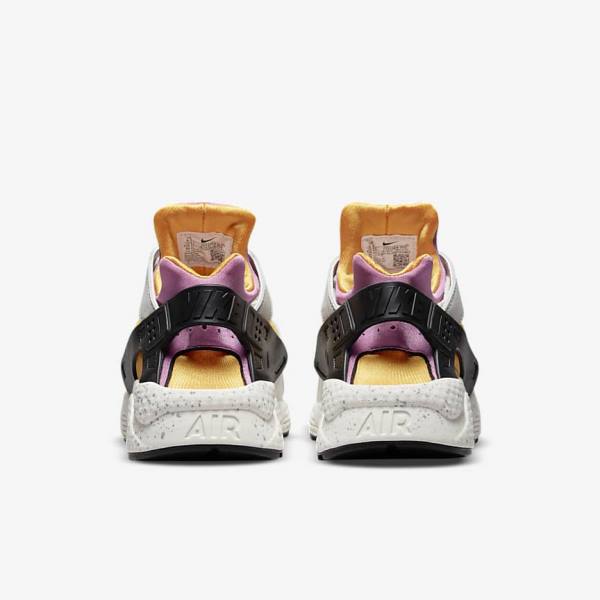 Nike Air Huarache Men's Sneakers Light Beige / Gold / Black / Pink | NK516BHV