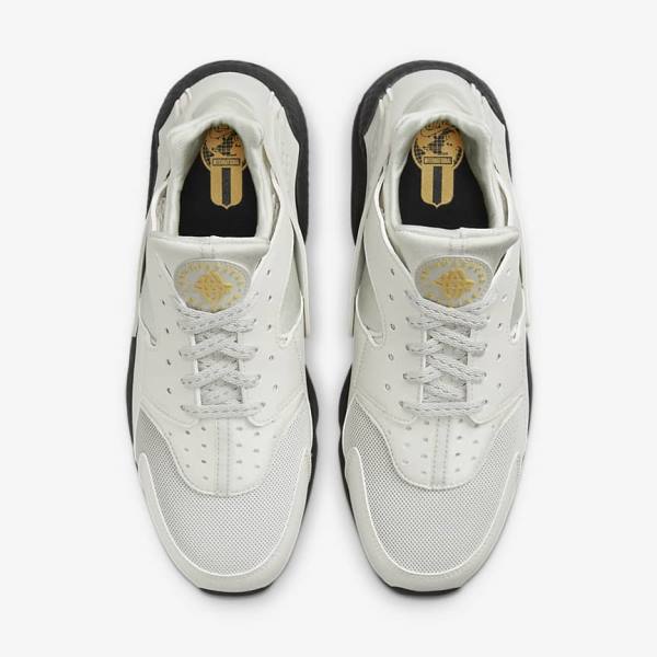 Nike Air Huarache Men's Sneakers Light Beige / Black / Silver / Gold | NK516JAE