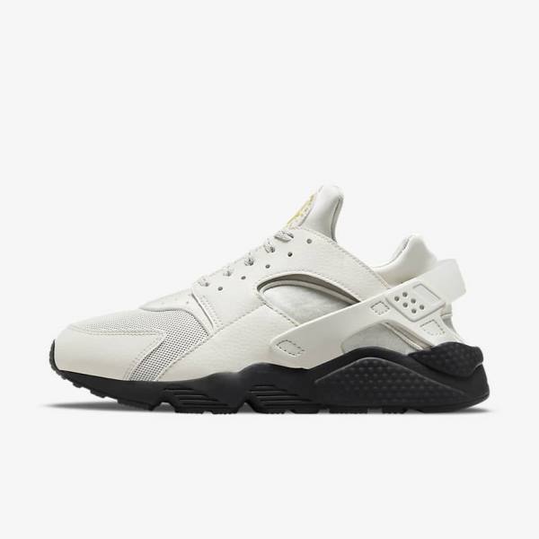 Nike Air Huarache Men\'s Sneakers Light Beige / Black / Silver / Gold | NK516JAE