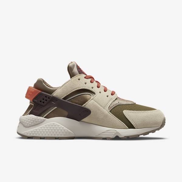 Nike Air Huarache SP Women's Sneakers Khaki / Burgundy | NK195PGA