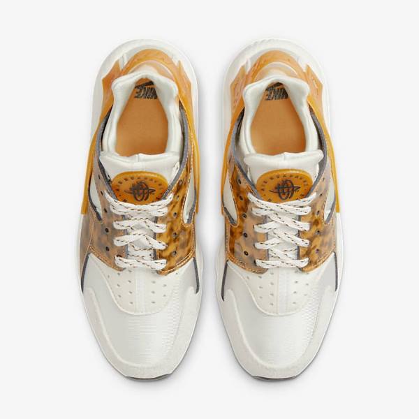 Nike Air Huarache Women's Sneakers Brown / Light Beige / Yellow | NK589EYM